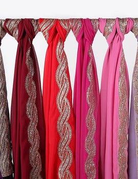 Luxury Diamond Sequin Chiffon Hijabs Headscarf Women Muslim Abaya Hijab Dress Women Chiffon Plain Scarf Islamic Turkish Turban