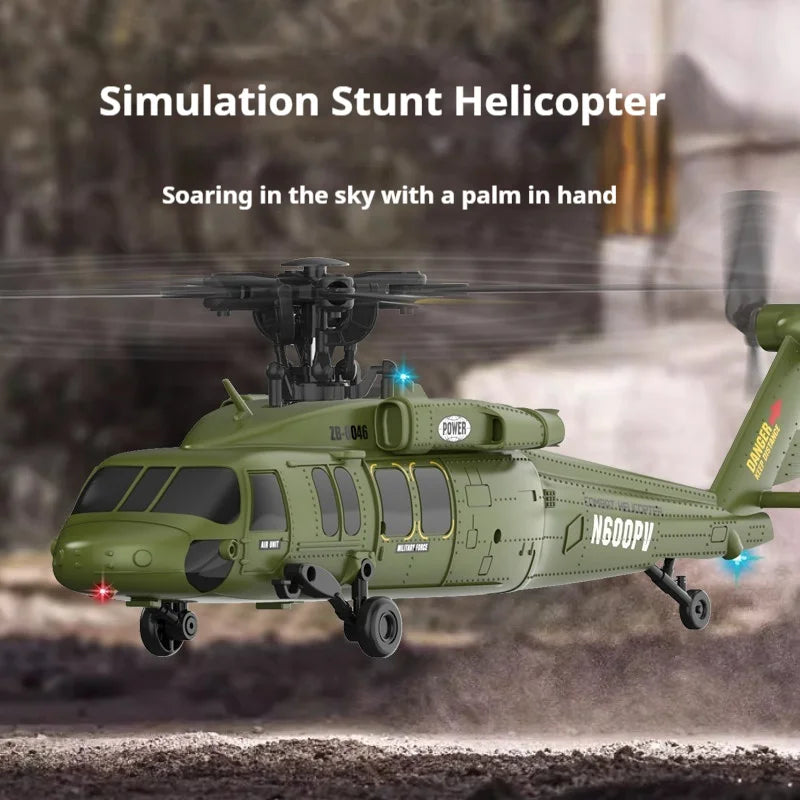 Remote Control Military Helicopter With Optical Flow Positioning