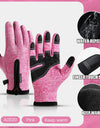 Outdoor Winter Riding Gloves Warm Touchscreen Wear Resistant Non-slip Zipper Cycling Motorcycle Gloves Men Hiking Working