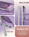 for Samsung Galaxy S25 Ultra Case with Slide Camera Cover Screen Protector Shockproof Drop Protection Marble Phone Cover