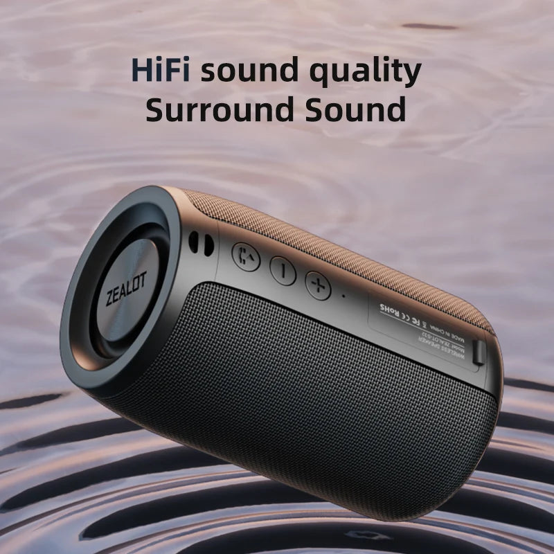 Portable Wireless Speaker Subwoofer Stereo Waterproof Powerful Column Outdoor Speakers Boom Box TF Card & AUX Audio
