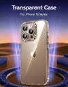 Case For iPhone 16 Pro Max Case Transparent PC Anti-Yellow Material Lens Protection Cover For iPhone 16 Pro 16 Plus Case