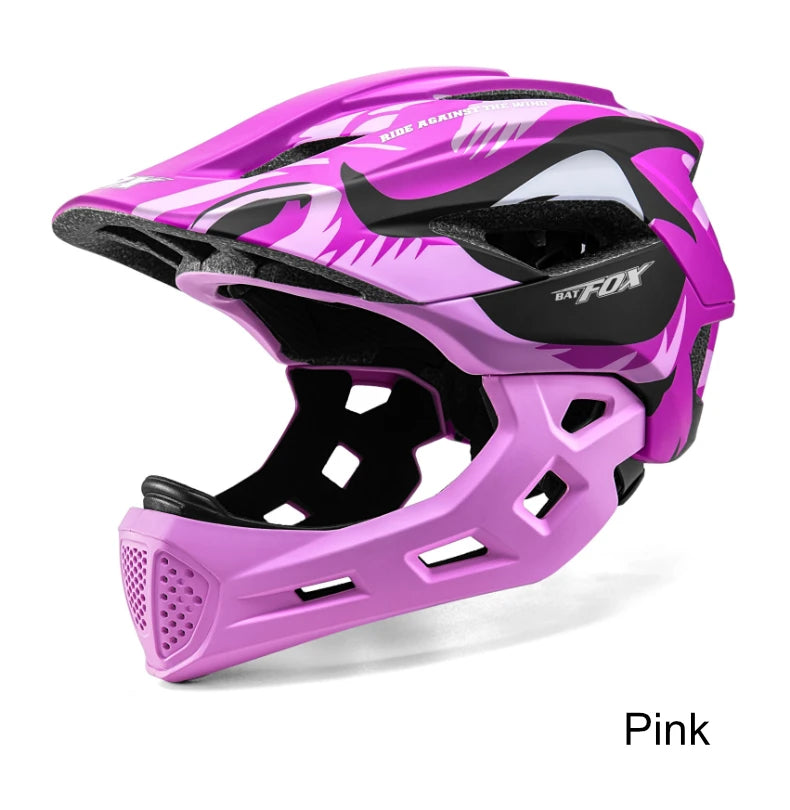 Kids Detachable Full Face Bike Helmet For Cycling And Outdoor Sports