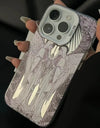 Retro Matte Angel Cupid Phone Case for iPhone 15 14 15 Plus Shockproof Hard Cover