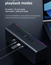 Portable Bluetooth-Compatible Speakers, Bass with Subwoofer, Wireless Sound Box, Waterproof TWS Boombox, 3000mAh, 20W