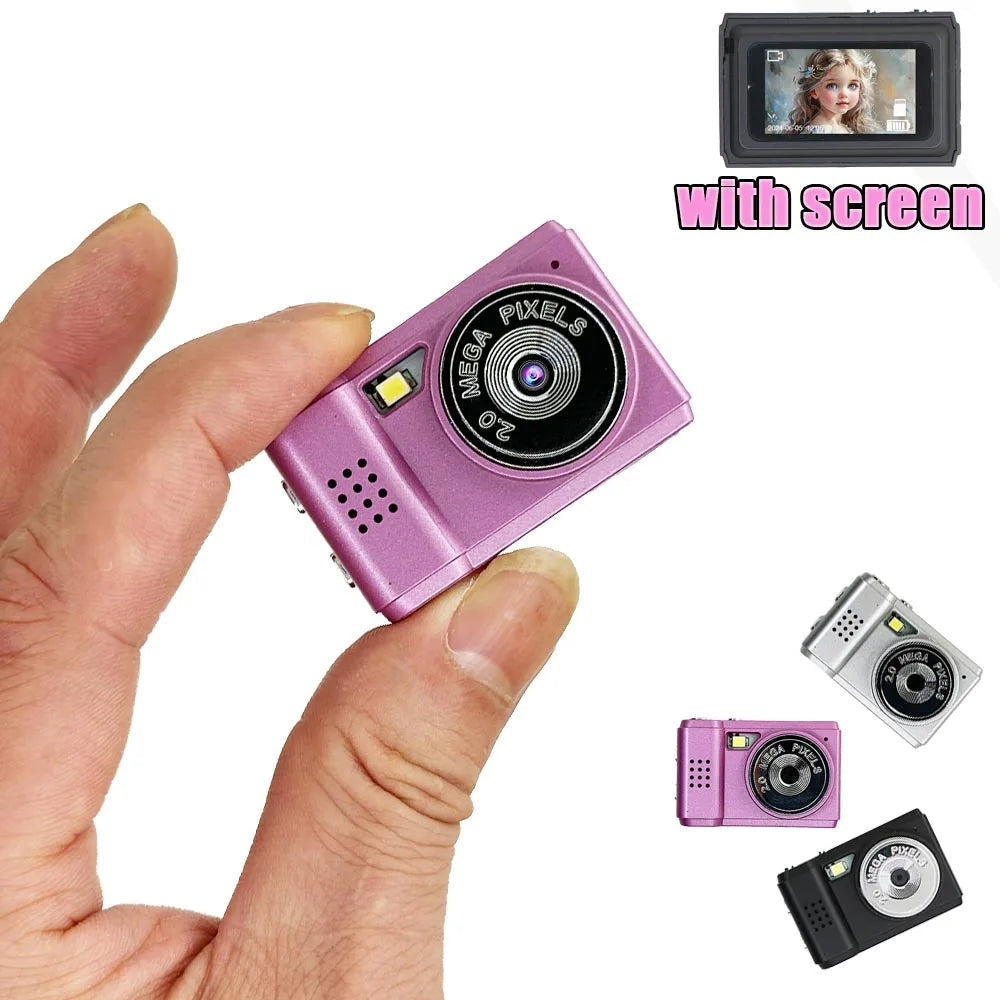 Retro Mini Camera With Screen CMOS Indoor Home Outdoor HD 1080p Sports Portable Very Small Mini Camera Video Recorder