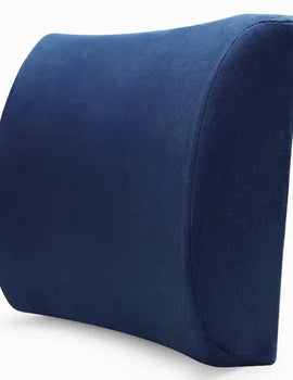 Car Seat Memory Foam Back Support Lumbar Pillow Waist Cushion Breathable Mesh Cover for Office Auto Chair Interior Accessories