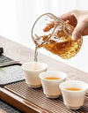 Transparent Uneven Hammer Pattern Glass Fair Cup Tea Mugs Chahai Tea Justice Cup Kung Fu Tea Pitcher Tea Set Accessories Teaware