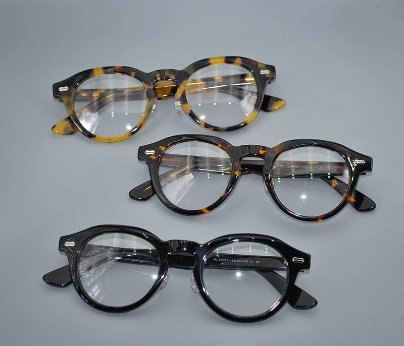 Retro Round Spectacle Luxury Acetate Eyewear Small Size Eyeglasses Optical Prescription Frames