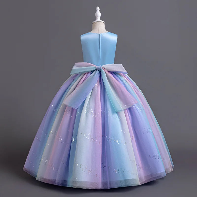 Girls Princess Ball Gown Fluffy Tulle Puffy Dress for Birthday Christmas Pageant Flower Girl Wedding Dress
