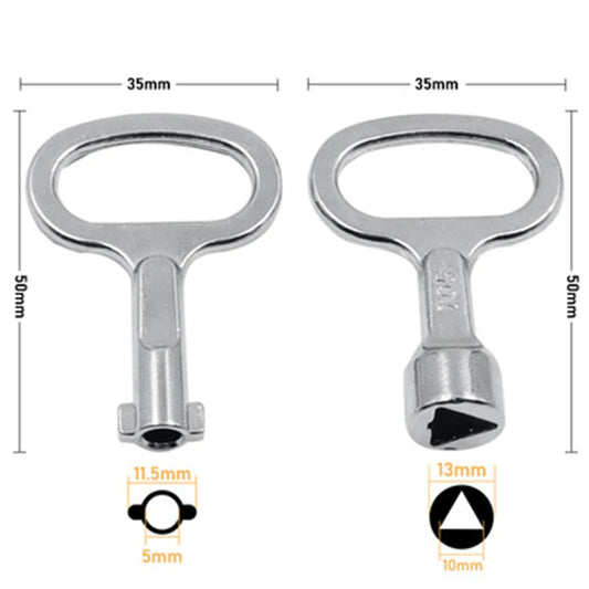 Torque Wrench Key Wrench Plumber Triangle Key for Electric Cabinet Subway Train Ferramentas Manuals