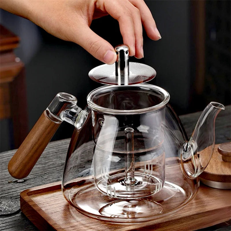 1000ml High Borosilicate Glass Teapot with Tea Infuser