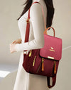 Zipper Oxford Fashion Women's Backpack Versatile Commuting Large Capacity Soft Female Back Pack