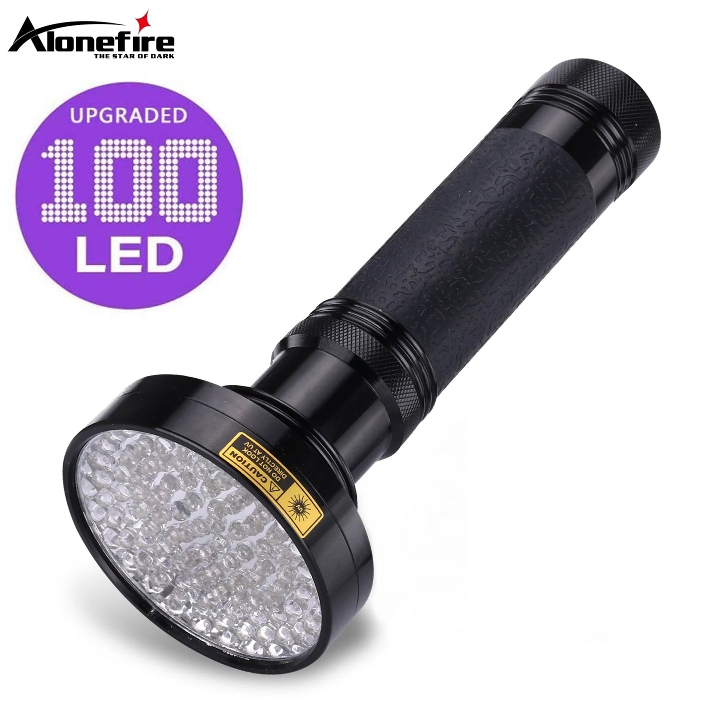 100 LED 395nm UV Blacklight Flashlight For Detection