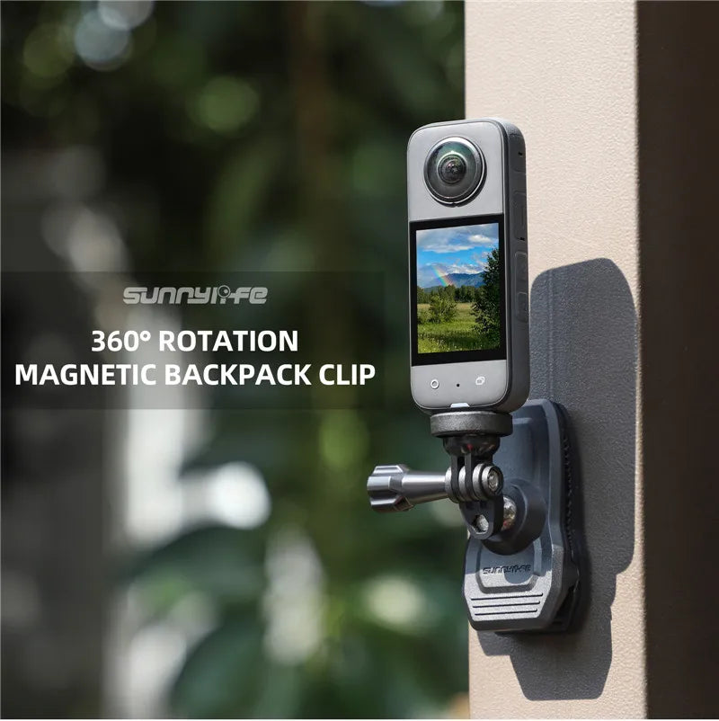 Magnetic Backpack Clip Mount for Action Cameras and Pocket Cameras