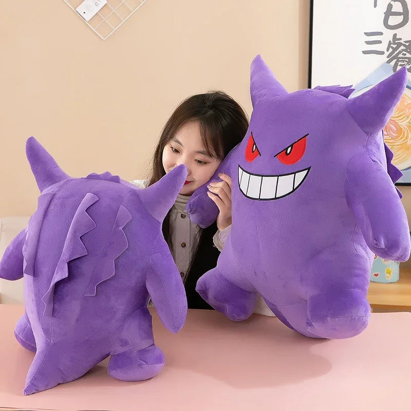 25/40/60cm Pokemon Gengar Big Size Plush Pikachu Anime Toy Cute Bulbasaur Squirtle Psyduck Anime Stuffed Doll Kids Birthday Gift