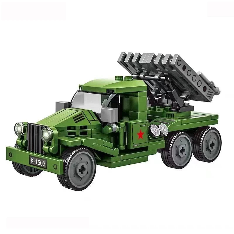 Soviet Military Series IS-2M Tank KV-2 Heavy Tank Truck WW2 Tank Building Blocks Bricks Model Set Toys for s Gifts Technical