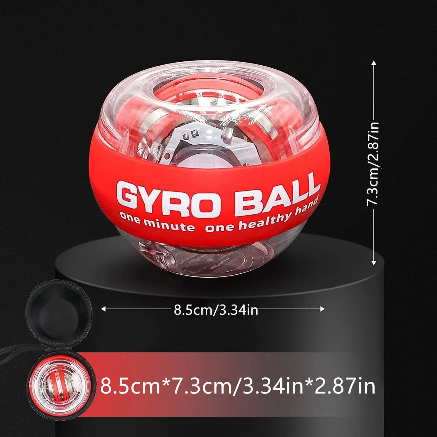 Gyroscopic Power Trainball Autostart Range Gyro Power Wrist Ball with LED Lights Arm Hand Muscle Force Trainer Fitness Equipment