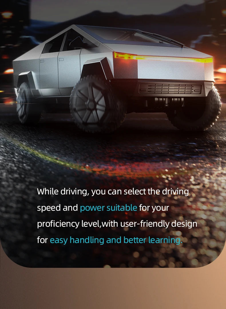 RC Car Alloy Cyber truck Car model Simulation Off-road Vehicle  Camping Equipment Pickup Truck s Toys Boy Gifts