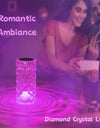3/16 Colour LED Crystal Table Lamp Rechargeable Touch Rose Romantic Night Lamp
