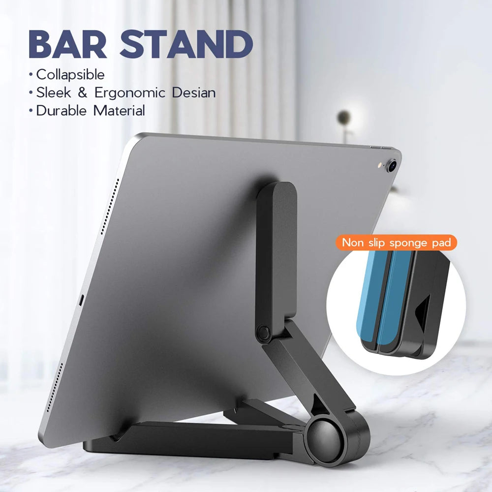 Portable Foldable iPad Stand Compatible 4"-11"Tablet Phone Desktop Plastic Holder For Xiaomi Samsung Huawei Phone Tablet Stand