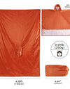 3 in 1 Portable Sunshade Camping Tarp Ground Mat Raincoat Outdoor Waterproof Rain Poncho Backpack Cover for Hiking Picnic tent