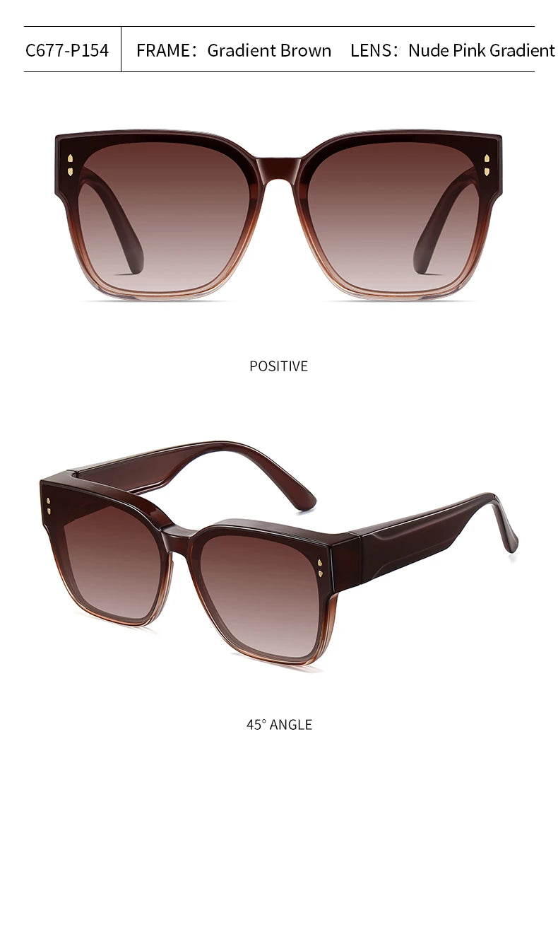 Fit Over Polarized Sunglasses UV400 Anti-Glare Driving Eyewear for Prescription Glasses Men Women
