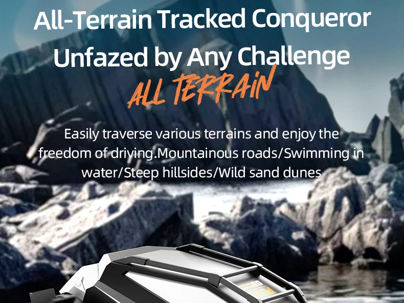 4WD RC Car 2.4G Amphibious 4 Wheel Remote Control Truck Climbing Off Road Waterproof Armored Vehicles 's Toys