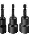 6-19mm Impact-Socket Magnetic Nut Screwdriver Deep Socket Adapter 1/4 Hex Wrench Heads Electric Drill Bit Repairing Hand Tools