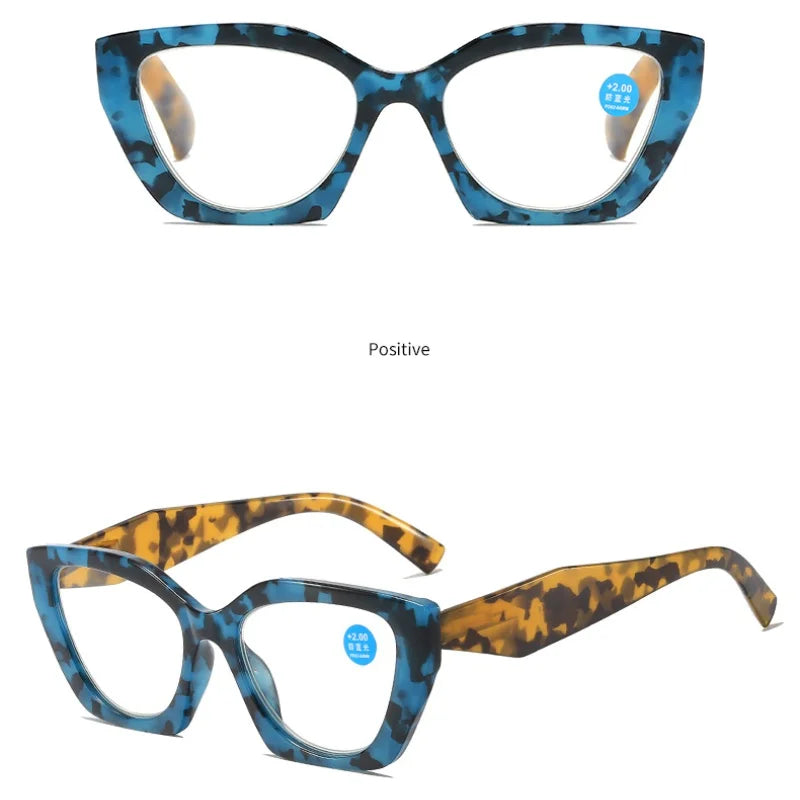Retro Reading Glasses Butterfly Shaped Anti Blue Light Design Glasses Women Fashion Spring Eyeglasses Legs Reading Glass