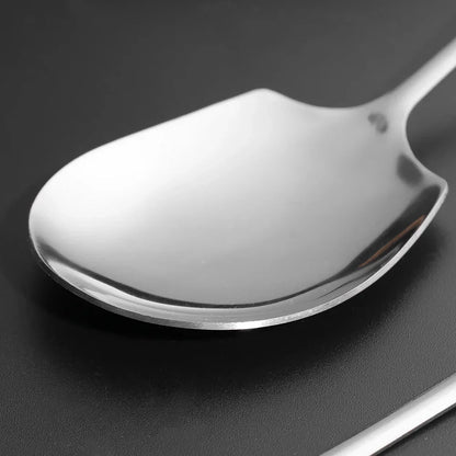 Large Stainless Steel Soup Spoon Long Handle Spoons Flatware Home Public Scoops Tablespoons Kitchen Tableware Cooking Utensils