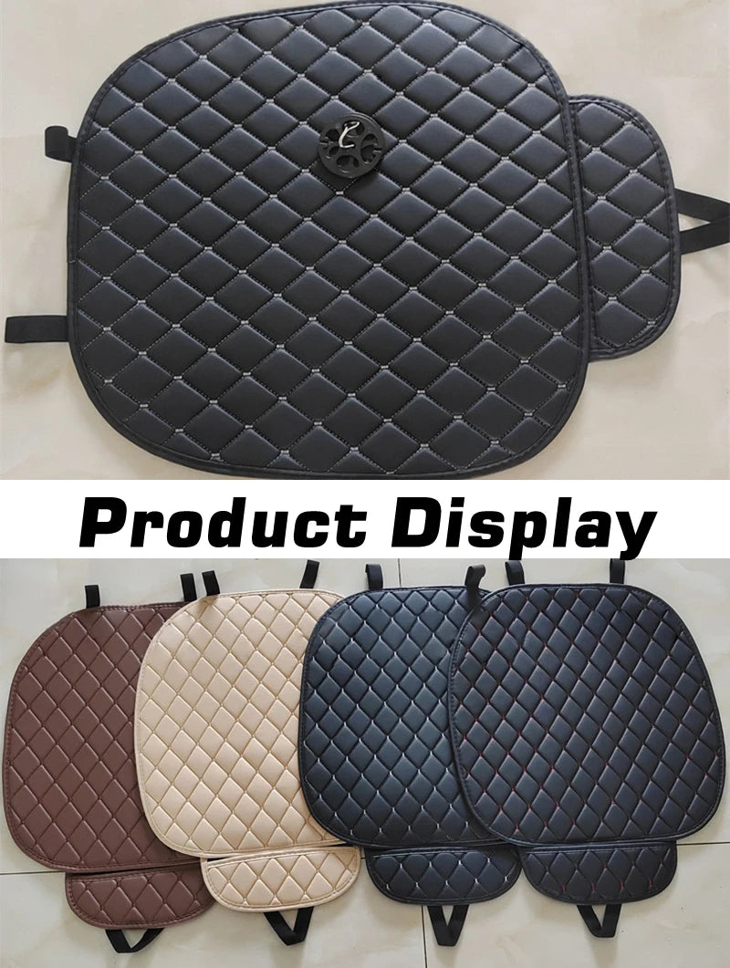 PU Leather Car Seat Cover Seat Back Cushion Minimalism Seat Cushion Universal Wear-resistant and Durable Four Seasons Pad Mat