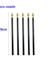 Free Bending Yellow Copper Mist Nozzle 8mm Straight Push Lock Joint Garden Watering Humidification Sprayer