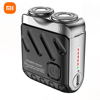 Xiaomi Men's Mini Rotating Double Head Magnetic Shaver USB Charging Portable Travel Shaver