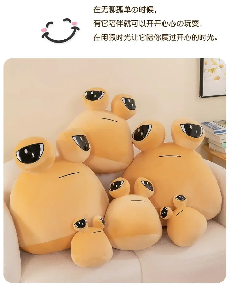 22-55cm My Pet Alien Pou Big Size Plush Toy Kawaii Alien Pet Dolls Cute Pou Stuffed Toys Soft Pillow Animal Kids Birthday Gifts