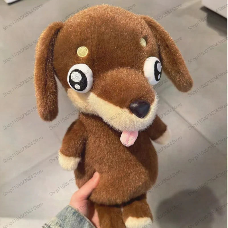 Kawaii Dachshund Stuffed Doll Plush Toy Cartoon Cuddly Animal for Kids Birthday Gift Girls Anime Themed Soft Toy International