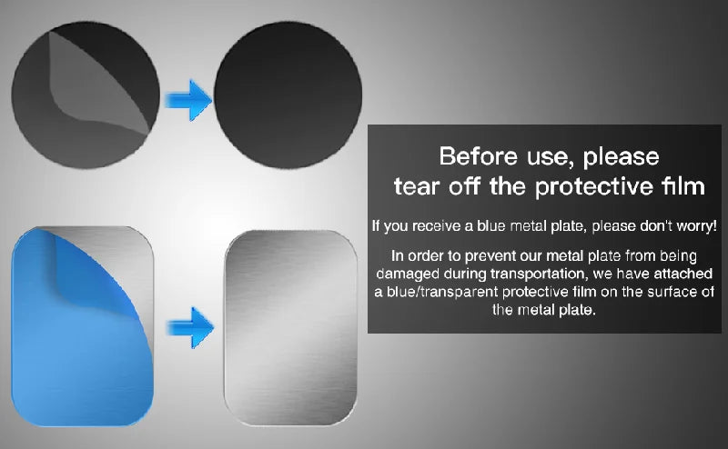 Thin Metal Plate Disk For  Car Phone Holder Iron Sheet Sticker Disk For Tablet Desk Phone Car Stand Mount Round