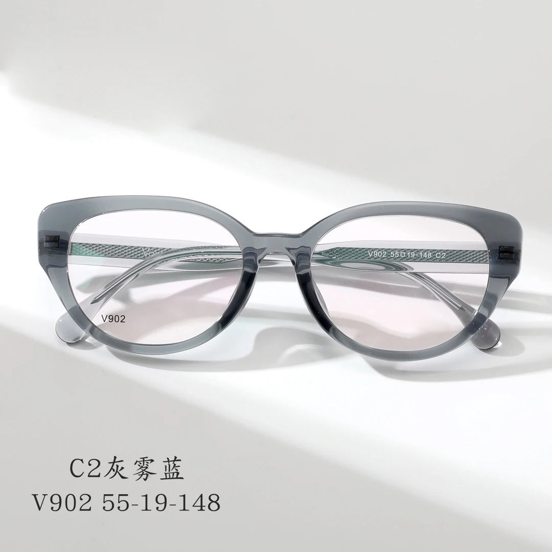 Cat Eye Butterfly Eyewear Fashion Retro Eyeglasses Luxury Acetate Optical Prescription Frames