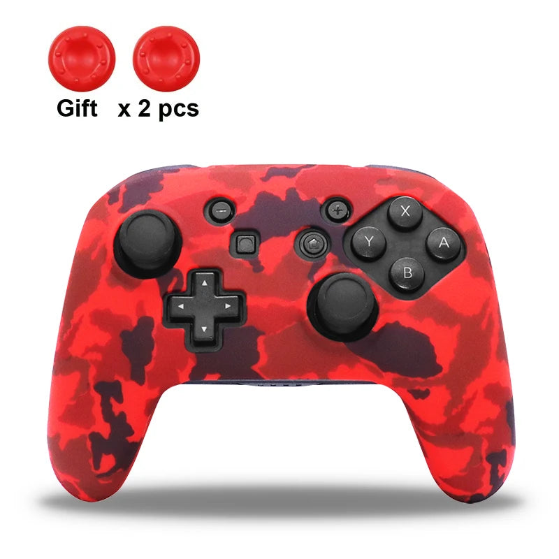 Anti-Slip Soft Silicone Case for Nintendo Switch Pro Controller – Rubber Skin with Joystick Grip Caps