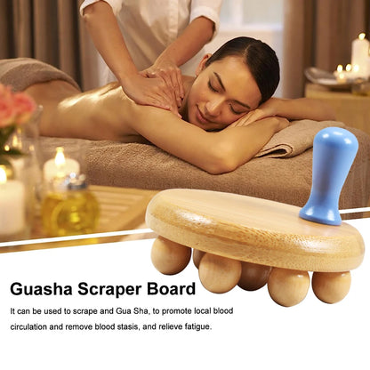 Wood Therapy Massage Tools, Hand Wooden Body Brush for Cellulite Remove, Deep Tissue Massager for Back, Neck, Foot Pain Relief