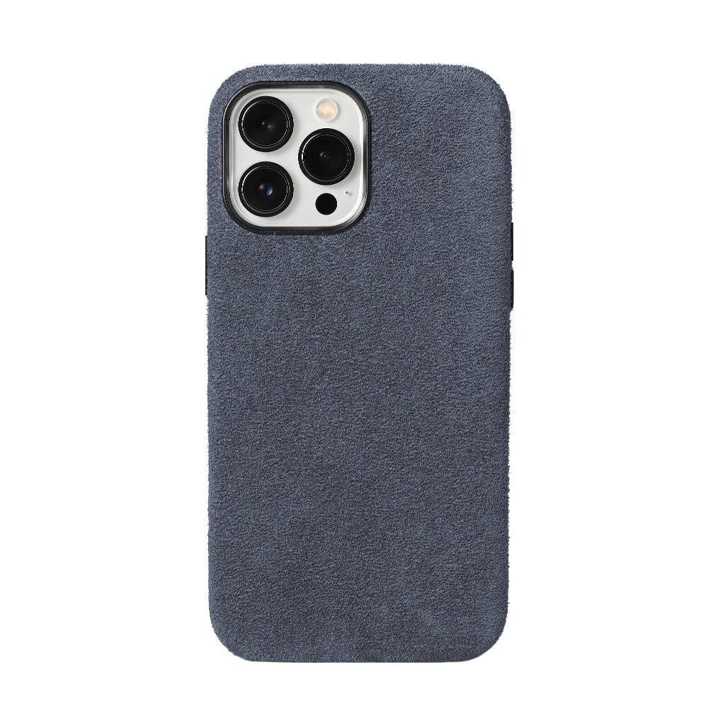 for Magsafe Case Soft Suede Fur Car Leather Phone Case for iPhone 14 Pro Max 14Pro 14 Plus  Back Cover