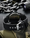 Men Business Leather Calendar Watch Men's Fake Three Eye Luminous Quartz