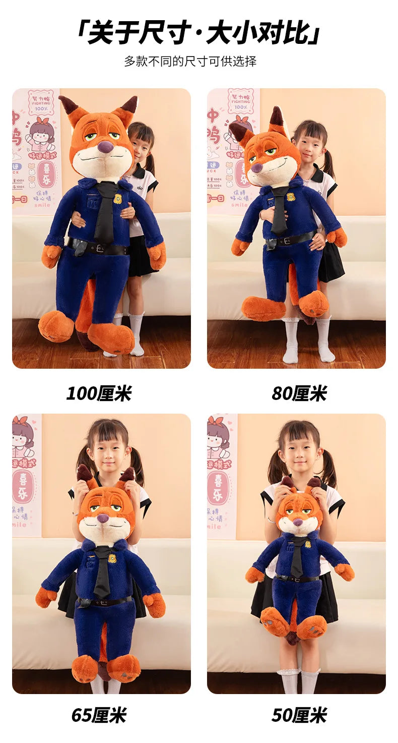 Kawaii Judy Hopps Plush Toy Nick Wilde Stuffed Doll From Zootopia Cute Rabbit Fox Doll Kids Birthday Xmas Gift for Children