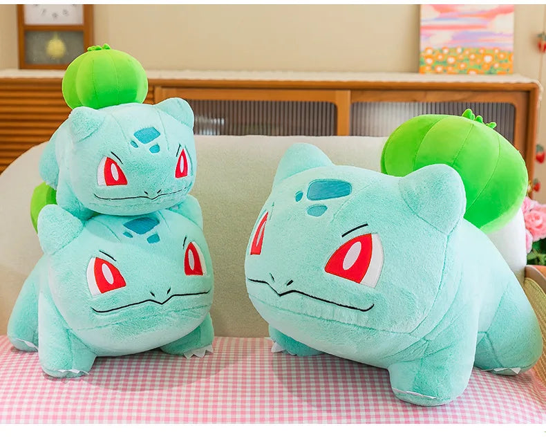 Bulbasaur Plush Stuffed Animal Soft Green Pillow