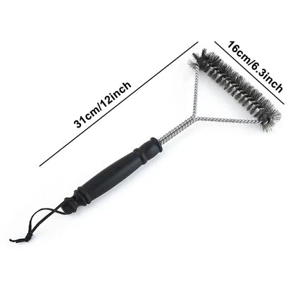 Safe Grill Brush - Bristle Free BBQ Brush Scraper Rust Resistant Stainless Steel Barbecue Cleaner Great Grilling Accessories