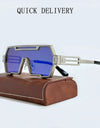 Heavy Metal Steampunk Sunglasses For Men Square Vintage Punk Fashion Glasses