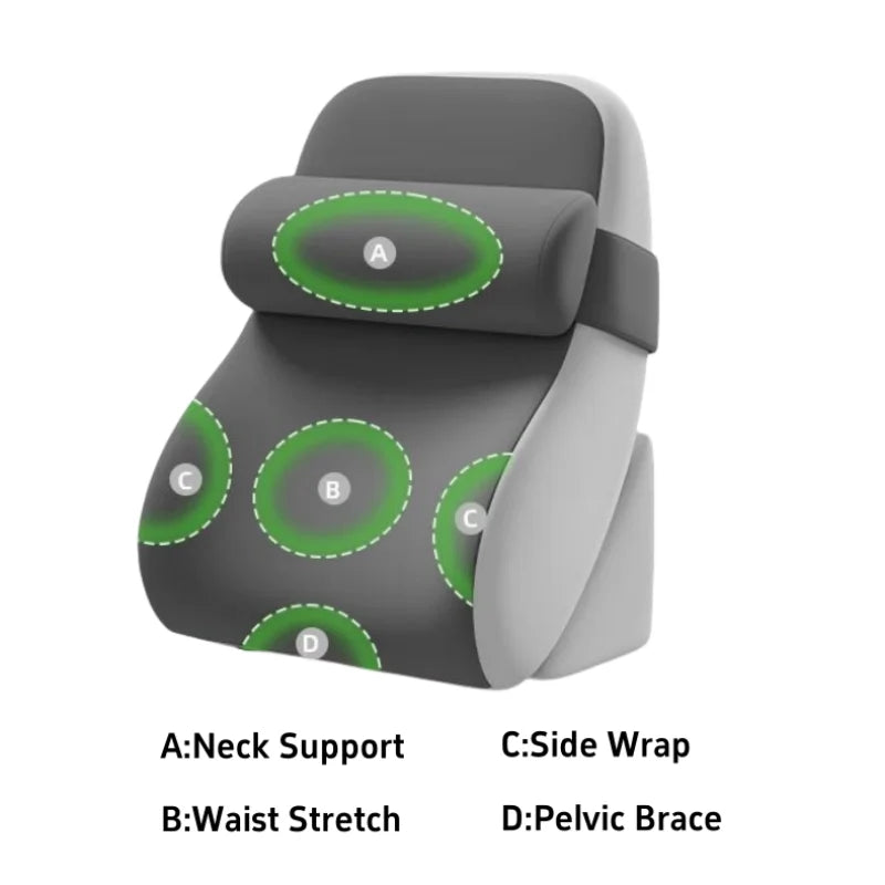 Bed Sleeping Pillow Lie On The Bed Memory Sponge Pillow Cervical Traction Pillows Waist Support Multifunction Back Pillow