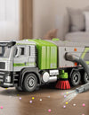 1:50 Electric Vacuum Cleaner Sweeper Garbage Truck Model Toy Alloy Diecast Light Sound Engineering Vehicle Gifts for