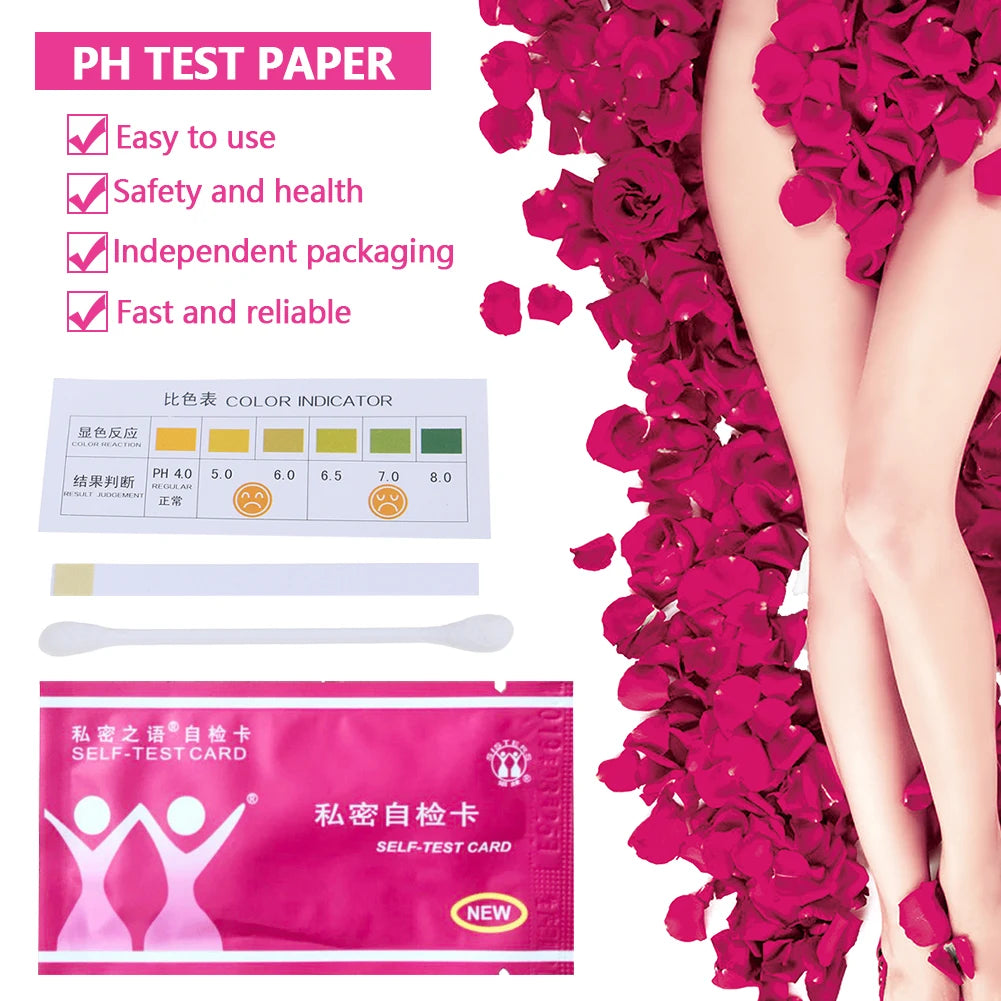 5pcs Female self-test card gynecological inflammation test card female health self-test card test strip intimate