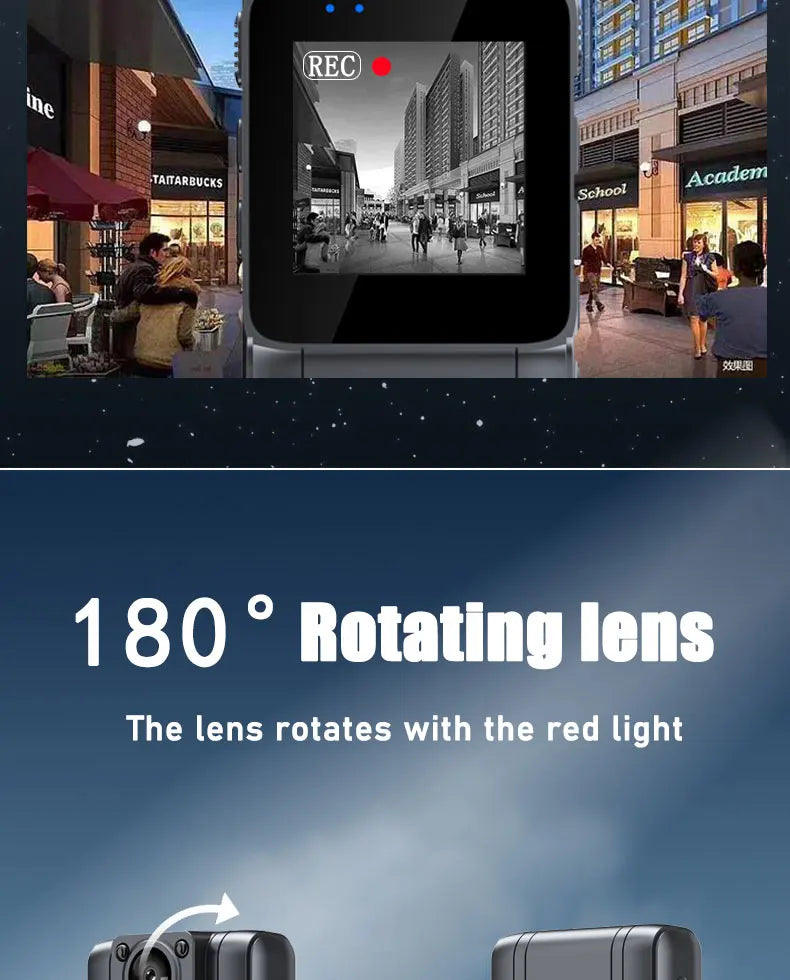 WIthScreen 1080P HD Mini Camera Portable Digital Video Recorder BodyCam Infrared Night Vision Police Cam Small Camcorder